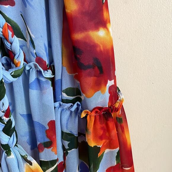 MISA Marsala Floral Shirtdress - Picture 9 of 16